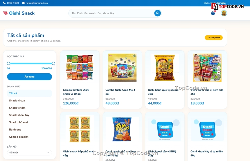 Website bán hàng,Web bán hàng,web bán bim bim